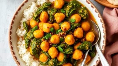 Vegan Chickpea and Spinach Curry Recipe